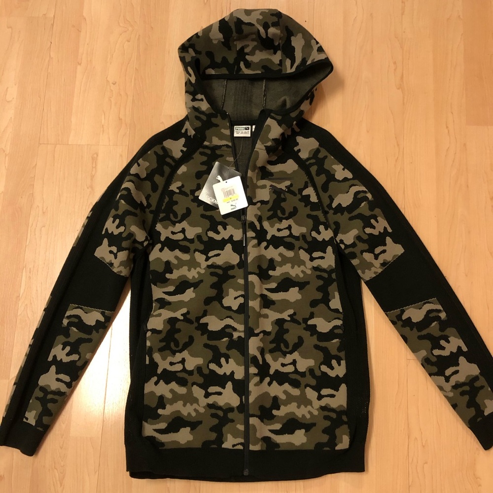 Puma camo Evoknit full zip hoodie.